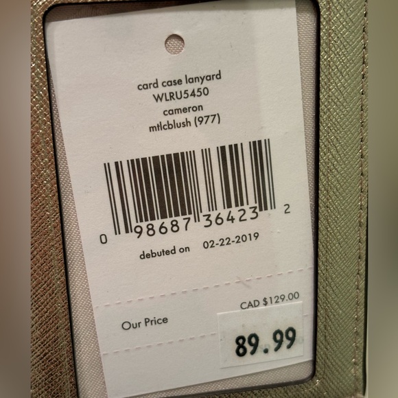 NWT Kate Spade Card Case Lanyard - Picture 6 of 7